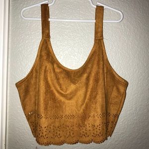 Tan crop top